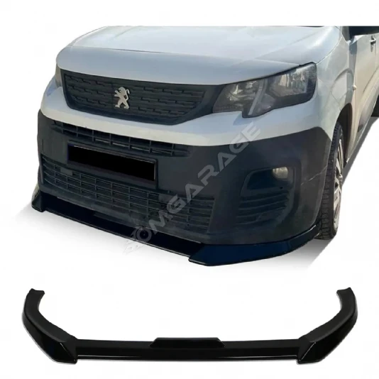 Peugeot Rifter Ön Lip Plastik Parlak Siyah karlık-ön-ek-bodykit 2018 2019 2020 2021 2022 2023 2024