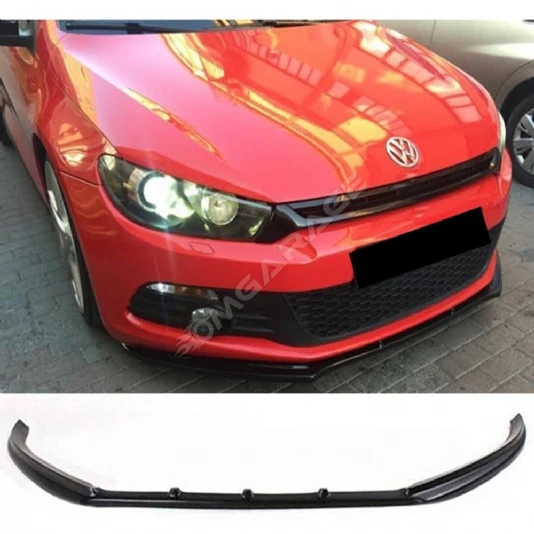 Vw Scirocco Ön Lip Plastik Parlak Siyah karlık-ön-ek-bodykit 2008 - 2017