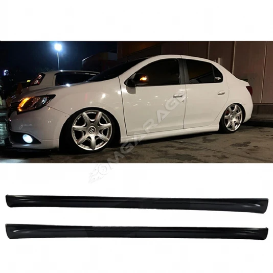 Renault Symbol Yan Marşpiyel Seti Mat Siyah Plastik 2 Adet 2013 2014 2015 2016
