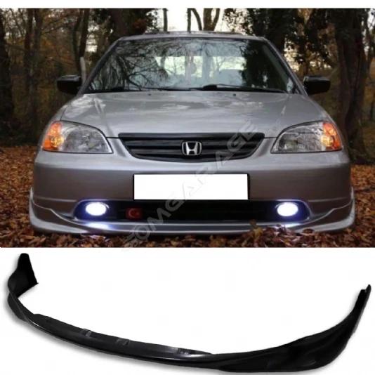 Honda Civic Vtec 2 S2000 Ön Ek Plastik Siyah karlık-ön-ek-bodykit 2001 2002 2003 Makyajsız Kasa