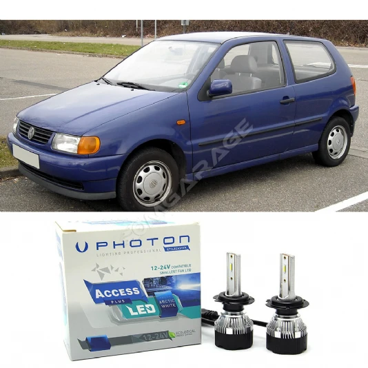 Vw Polo Uzun+Kısa Far Ampulü H4 Access Yeni Seri Beyaz 1994-2001