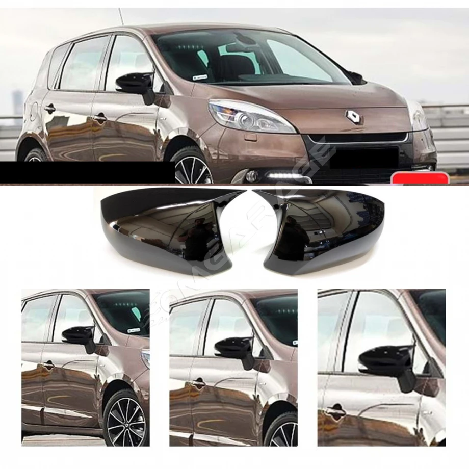 Renault Scenic 3 Batman Yarasa Ayna Kapağı Piona Black ABS 2010-2015