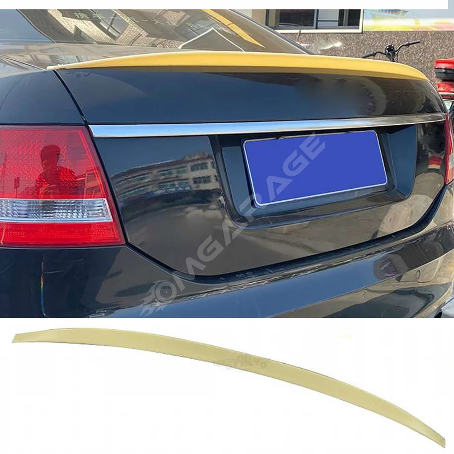 Audi A6 C6 Bagaj Üstü İthal Spoiler Parlak Siyah Plastik Spoyler 2005-2011