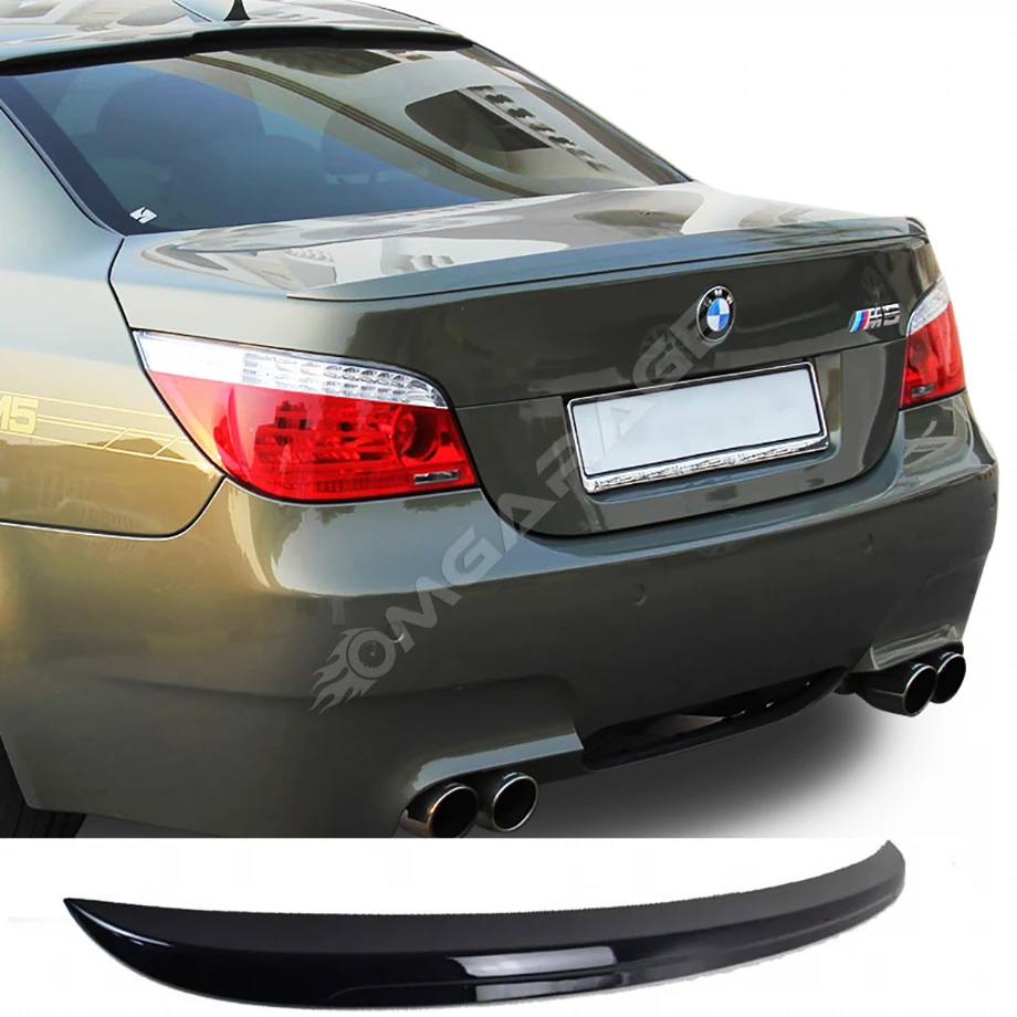 Bmw E60 M5 Bagaj Üstü İthal Spoiler Parlak Siyah Plastik Spoyler 2004-2010