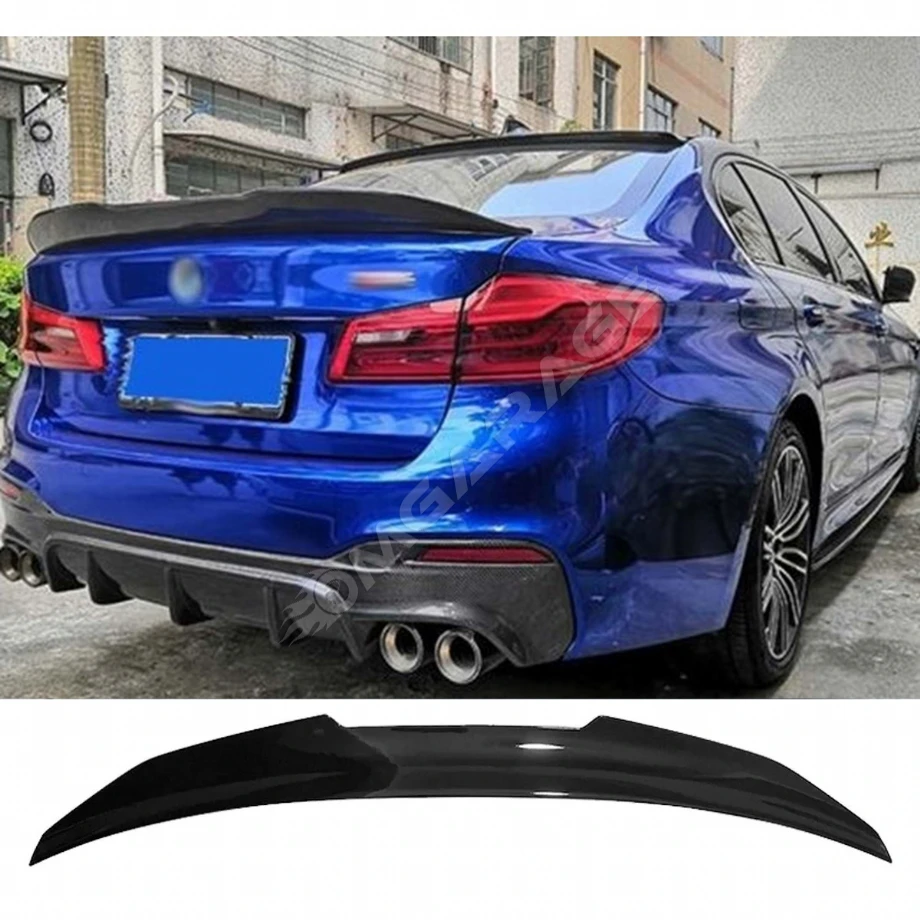 Bmw G30 PSM Bagaj Üstü İthal Spoiler Parlak Siyah Plastik Spoyler 2017-2020