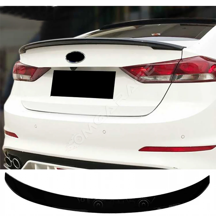 Hyundai Elantra Bagaj Üstü İthal Spoiler Parlak Siyah Plastik Spoyler 2019+
