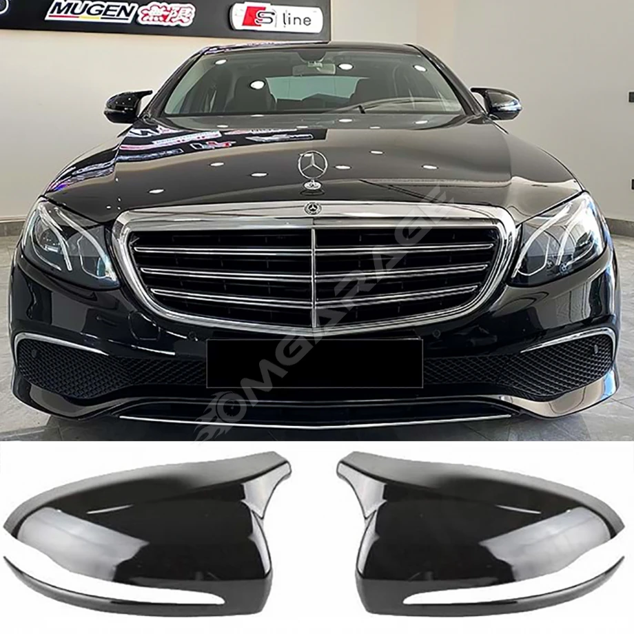 Mercedes E W213 Batman Yarasa Ayna Kapağı Parlak Siyah ABS 2017 ve üzeri