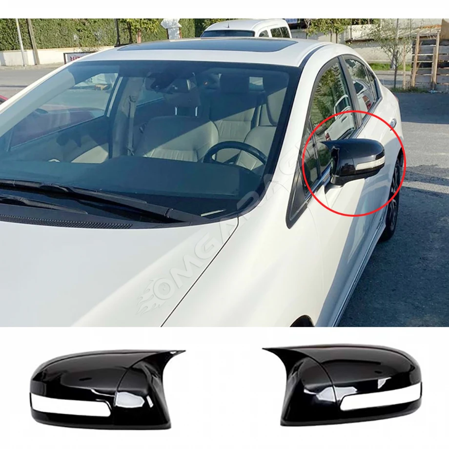 Honda Civic FB7 Batman Yarasa Ayna Kapağı Parlak Siyah ABS 2012 2013 2014 2015 2016