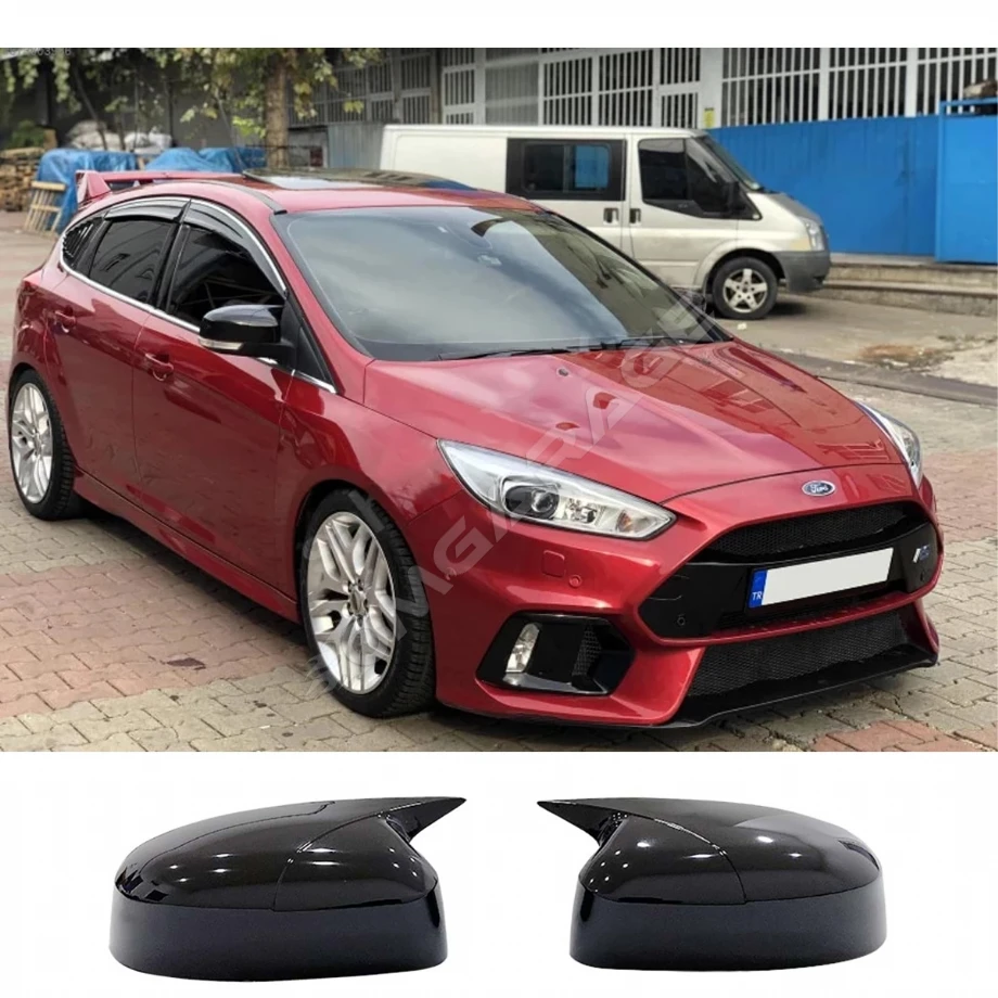 Ford Focus 3 Batman Yarasa Ayna Kapağı Parlak Siyah ABS 2011 2012 2013 2014 2015 2016 2017 2018