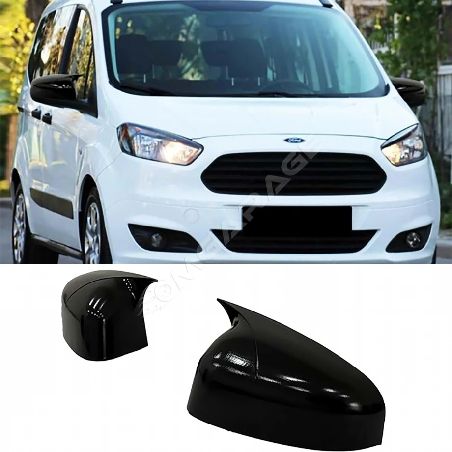 Ford Courier Batman Yarasa Ayna Kapağı Parlak Siyah ABS 2018 2019 2020 2021