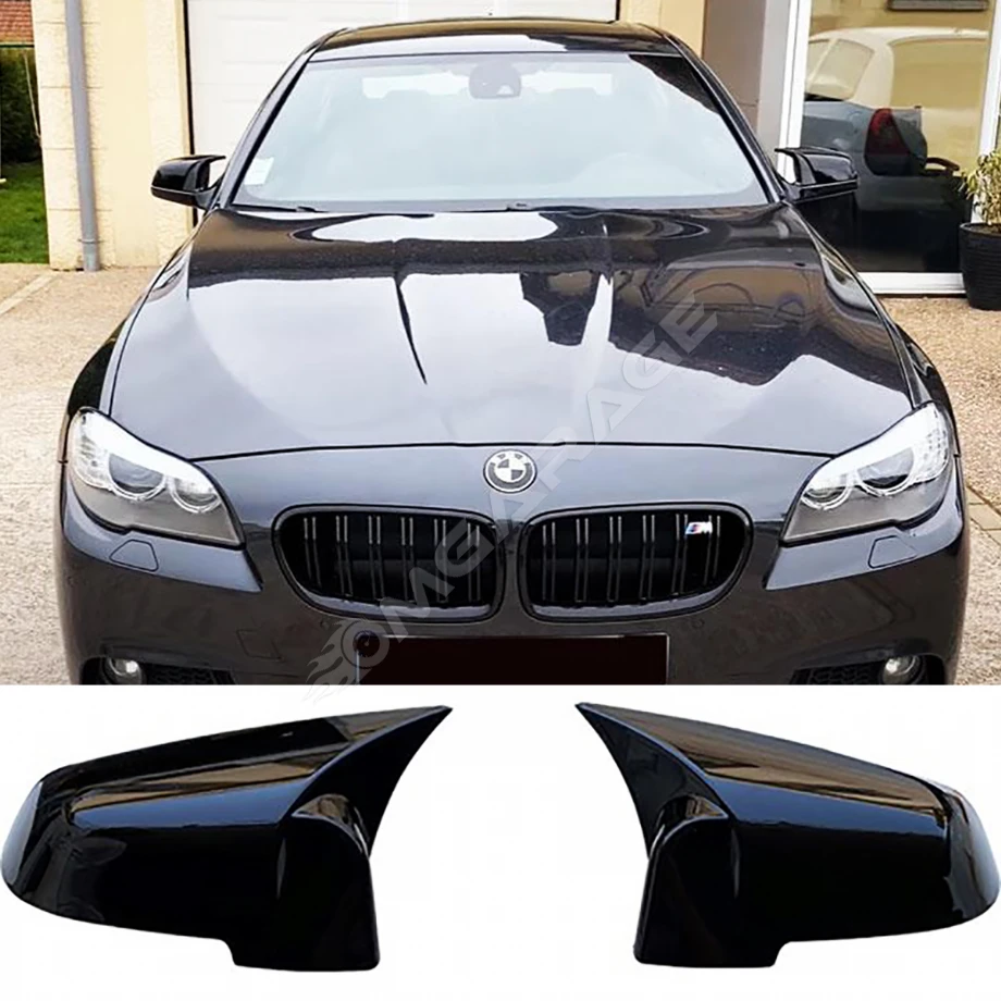 Bmw F10 LCI Batman Yarasa Ayna Kapağı Parlak Siyah ABS 2013 2014 2015 2016 2017