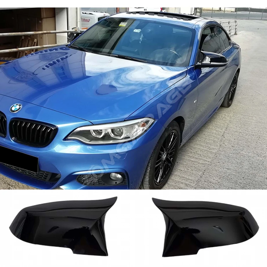 Bmw F22 M2 Tırnaklı Batman Yarasa Ayna Kapağı Piona Black ABS 2013-2017