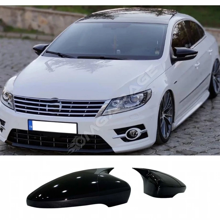 Vw Passat CC Batman Yarasa Ayna Kapağı Piona Black ABS 2008-2017