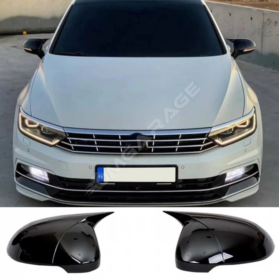Vw Passat B8 Batman Yarasa Ayna Kapağı Piona Black ABS 2015 ve üzeri