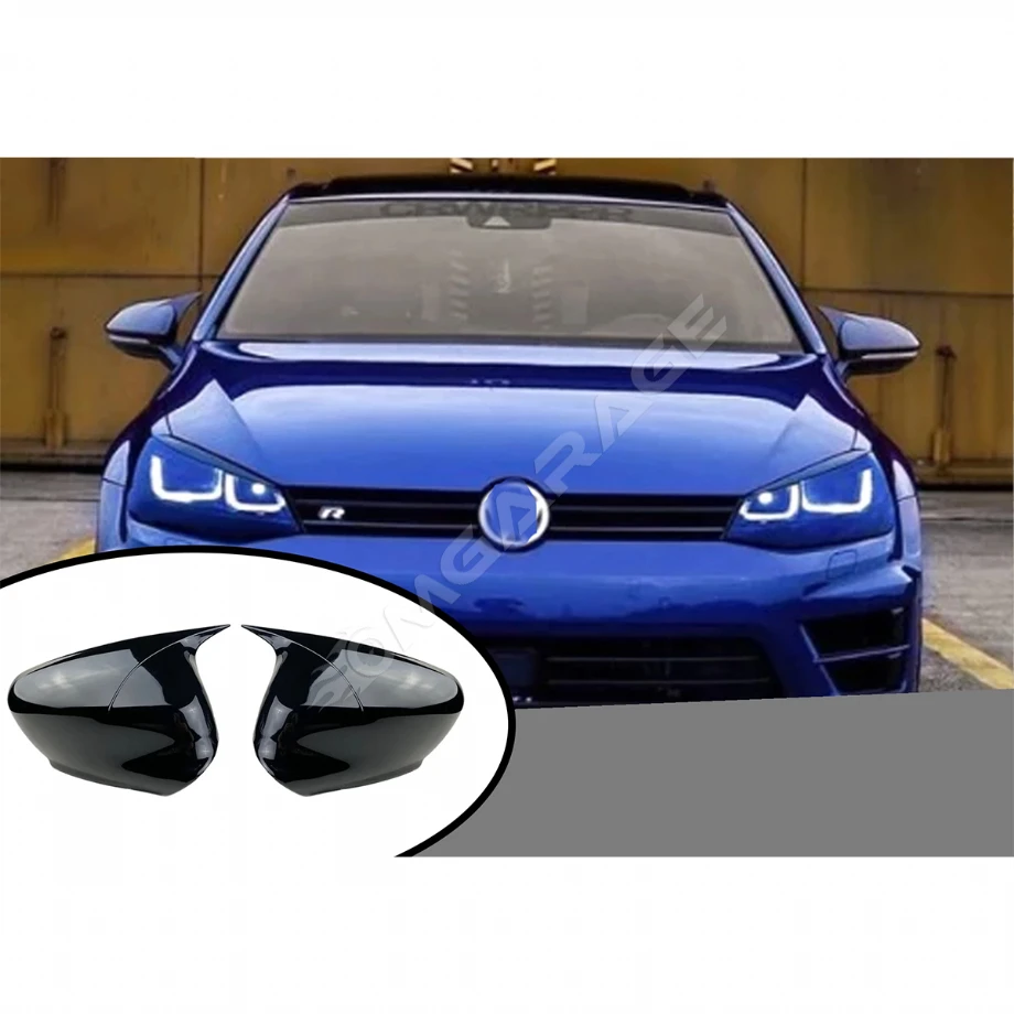 Vw Golf 7 Batman Yarasa Ayna Kapağı Piona Black ABS 2012-2019