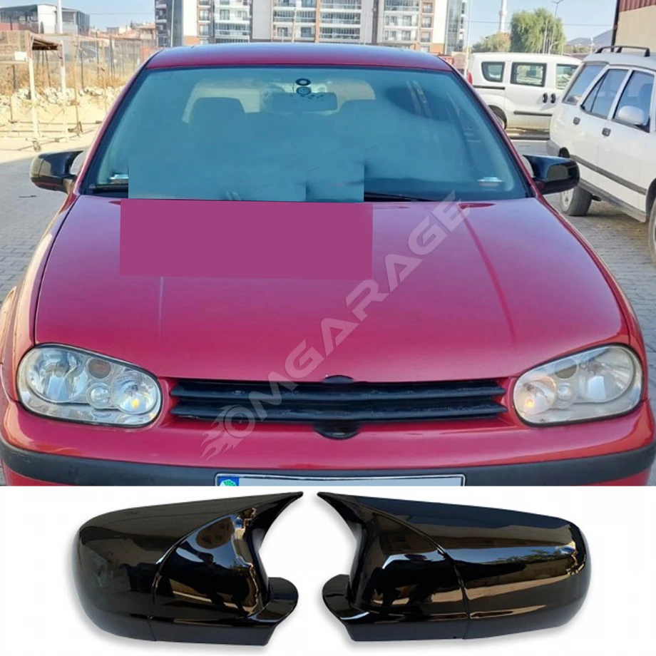 Vw Golf 4 Batman Yarasa Ayna Kapağı Piona Black ABS 1997-2003