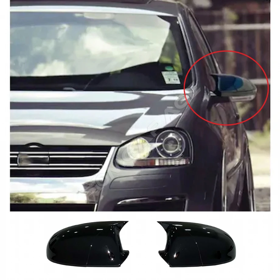 Vw Golf Mk5 Batman Yarasa Ayna Kapağı Piona Black ABS 2003-2009