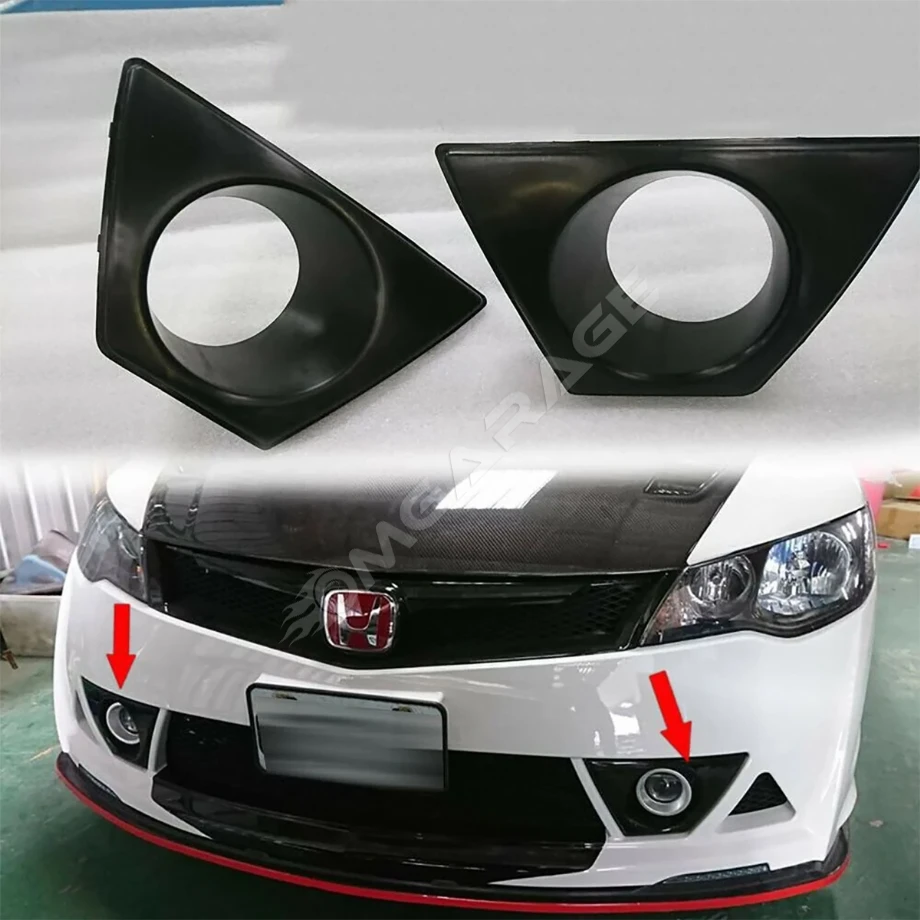 Honda Civic Mugen RR Sis Çerçevesi Parlak Siyah Plastik