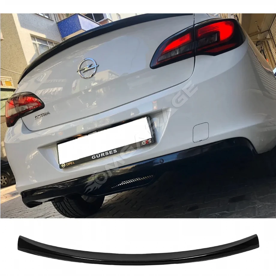 Opel Astra J Sedan Spoiler Parlak Siyah Plastik Spoyler