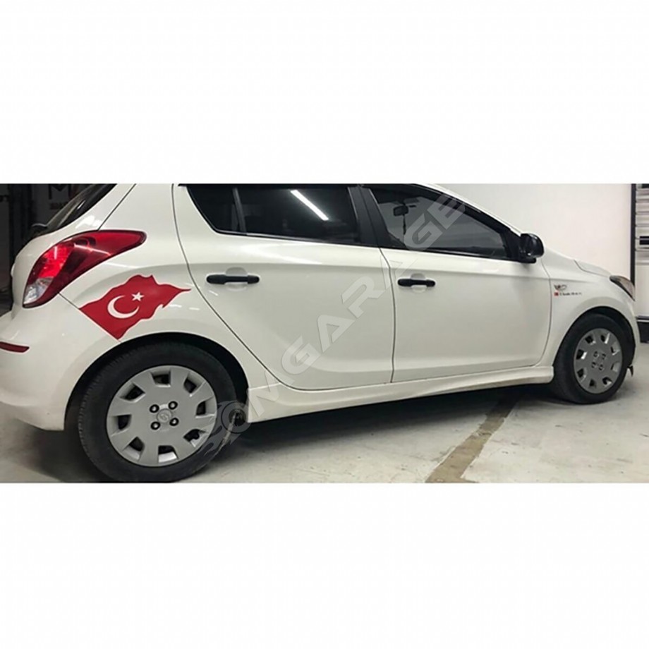 Hyundai İ20 Yan Marşpiyel Seti 2009 2010 2011 2012 2013 Mat Siyah Plastik 2 Adet