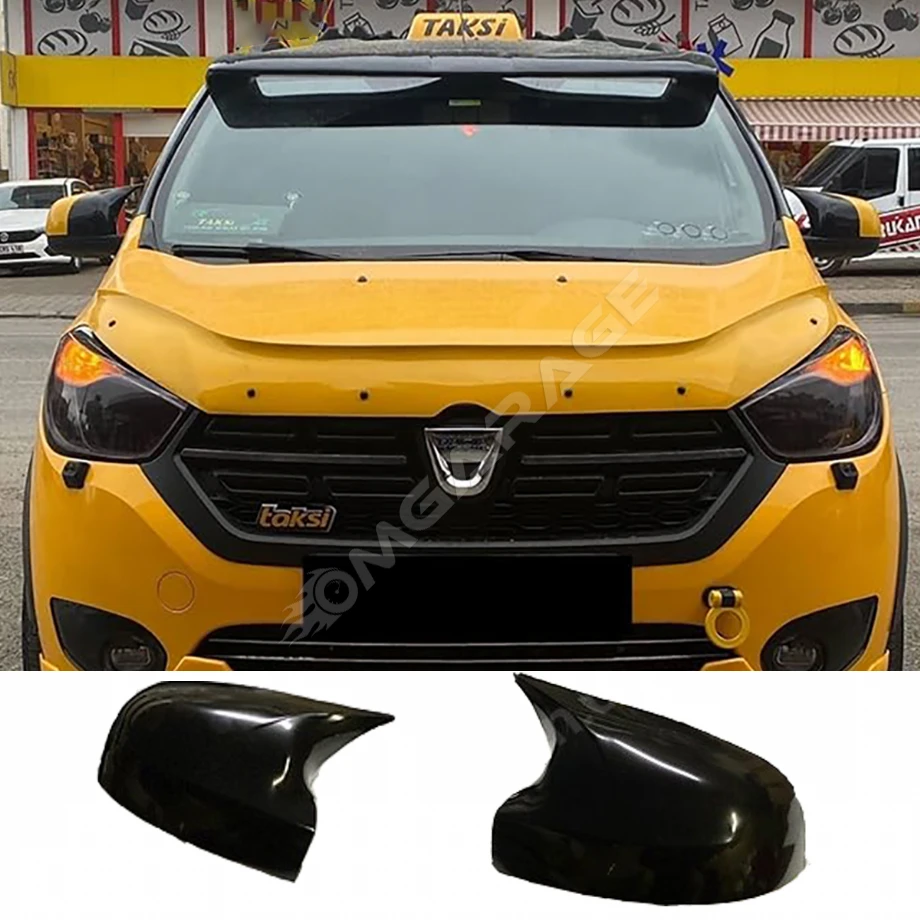 Dacia Lodgy Batman Yarasa Ayna Kapağı Parlak Siyah ABS 2012 - 2021