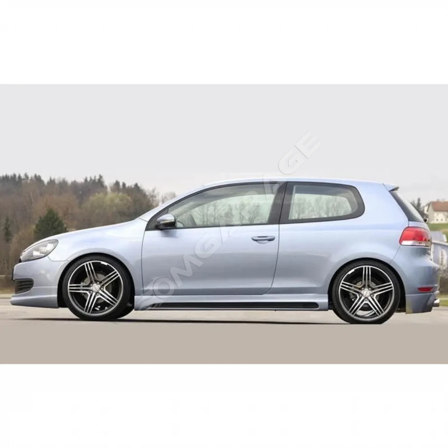 Vw Golf 6 Rieger Yan Marşpiyel Seti Mat Siyah Plastik 2 Adet