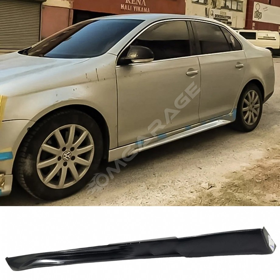Jetta Mk5 Yan Marşpiyel Seti 2005 2006 2007 2008 2009 2010 Mat Siyah Plastik 2 Adet
