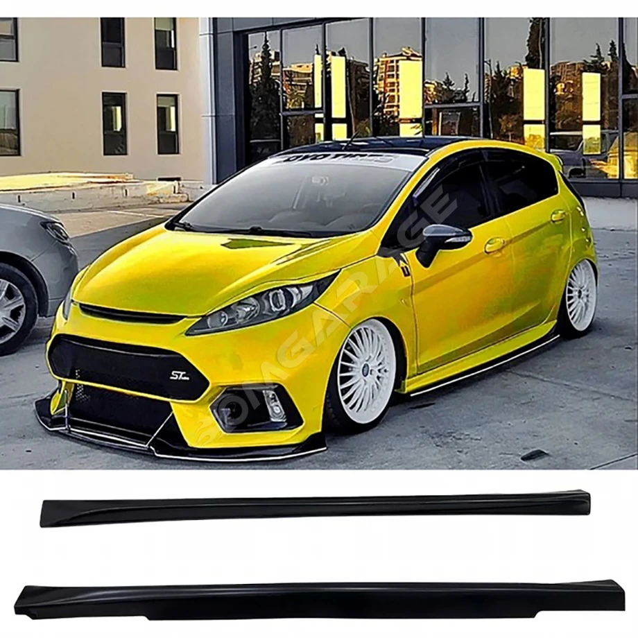 Ford Fiesta Mk6 Aero Yan Marşpiyel Seti Mat Siyah Plastik 2 Adet 2008-2017