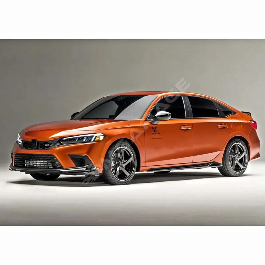 Honda Civic FE Yan Marşpiyel Seti Mat Siyah Plastik 2 Adet 2022+