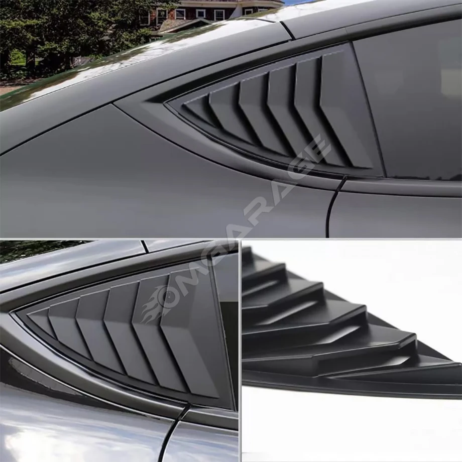 Tesla Model Y Kebelek Cam Vizörü Parlak Siyah Plastik İthal