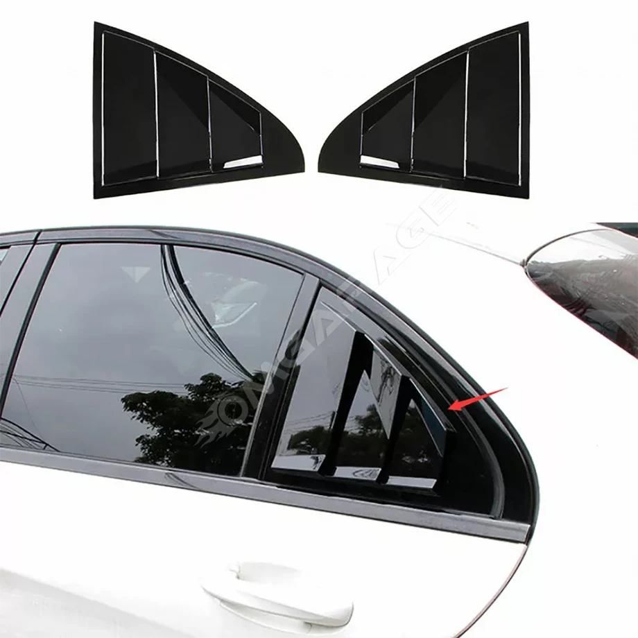 Mercedes W205 Kebelek Cam Vizörü 2015-2021 Parlak Siyah Plastik İthal