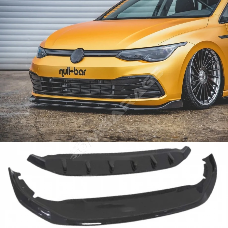Vw Golf 8 Uyumlu Ön Lip 2 Parça 2021+ Plastik