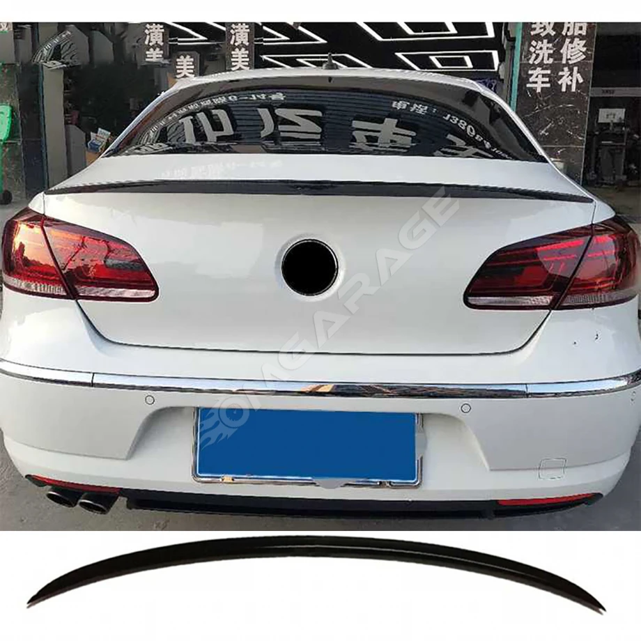 Vw Passat CC Bagaj Üstü İthal Spoiler Parlak Siyah Plastik Spoyler