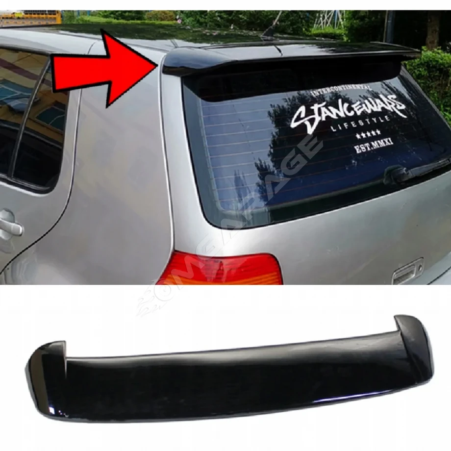 Vw Golf 4 İthal Spoiler Parlak Siyah Plastik Spoyler 1997-2003