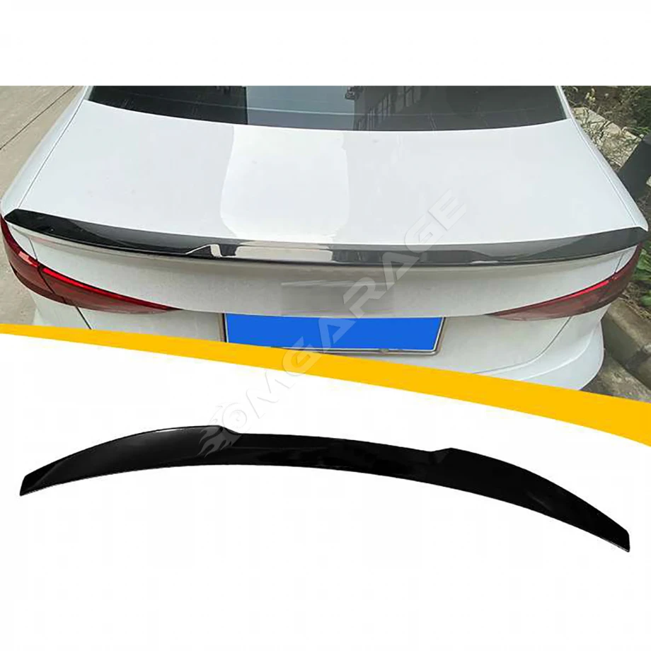 Audi A3 M4 Bagaj Üstü İthal Spoiler Parlak Siyah Plastik Spoyler 2014-2020