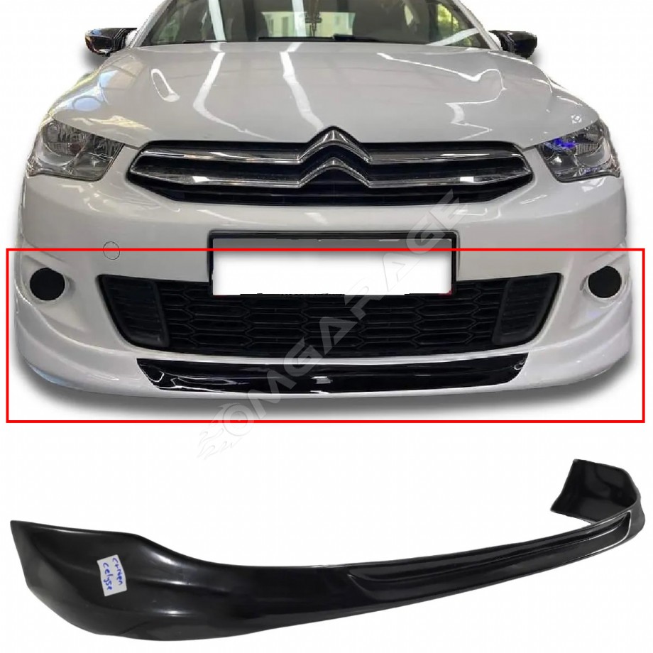 Citroen C Elysee Ön Ek Makyajsız Kasa 2013 2014 2015 2016 2017 Mat Siyah Plastik Ön Karlık