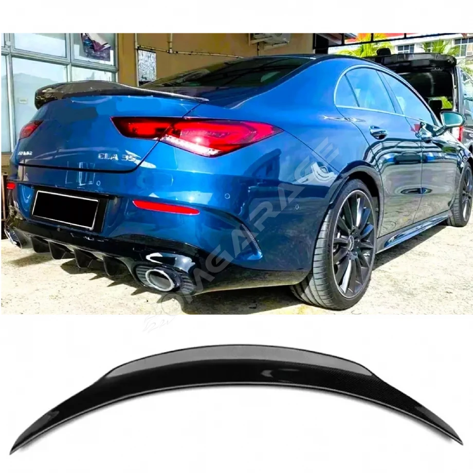 Mercedes CLA W118 PSM Bagaj Üstü İthal Spoiler Parlak Siyah Plastik Spoyler 2020-2023