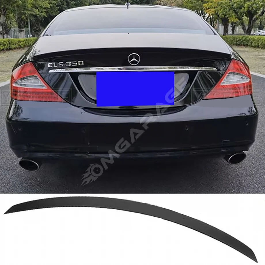 Mercedes CLS W219 Bagaj Üstü İthal Spoiler Parlak Siyah Plastik Spoyler
