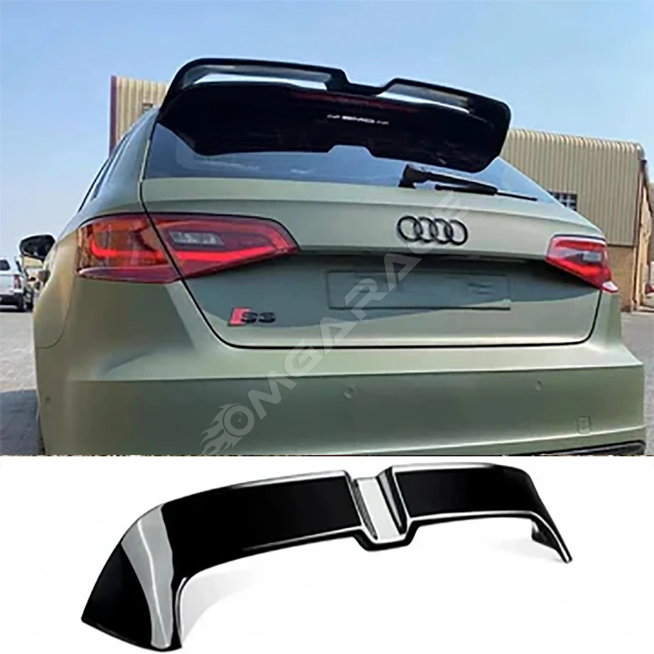 Audi A3 8V HB Oettinger İthal Spoiler Parlak Siyah Plastik Spoyler 2014-2019