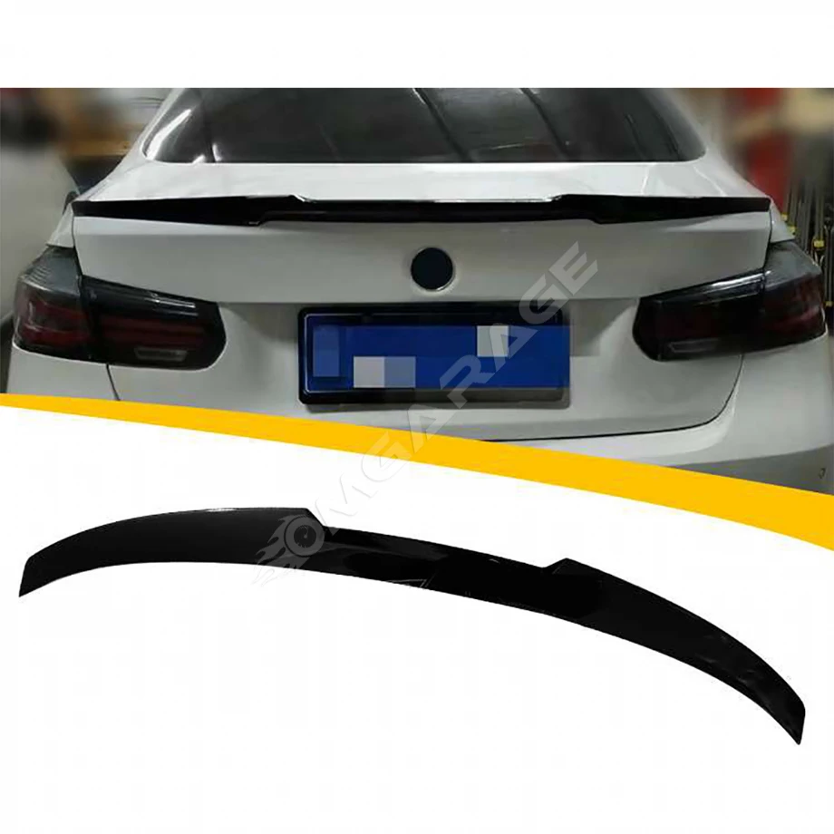 F30 M4 Bagaj Üstü İthal Spoiler Parlak Siyah Plastik Spoyler