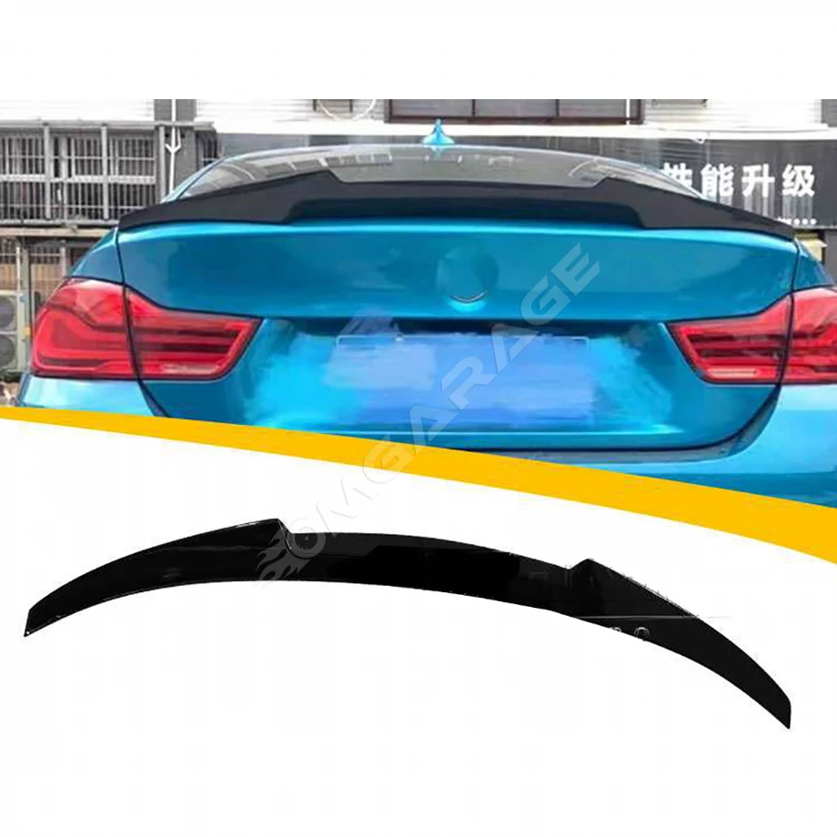 Bmw F36 M4 Bagaj Üstü İthal Spoiler Parlak Siyah Plastik Spoyler