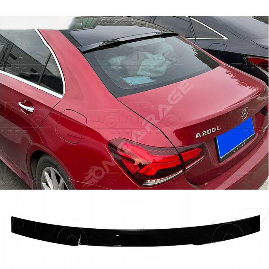 Mercedes A200 Cam Üstü İthal Spoiler Parlak Siyah Plastik Spoyler