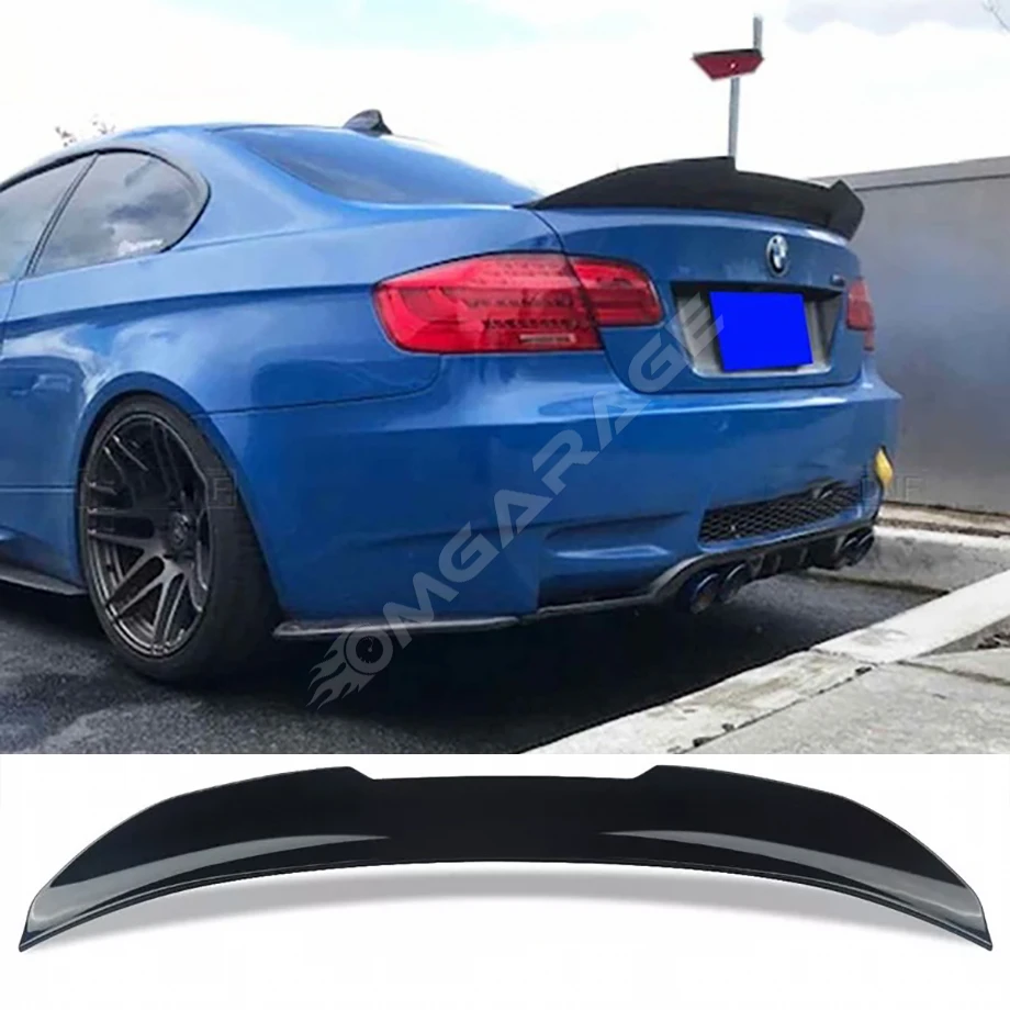 Bmw E92 PSM Bagaj Üstü İthal Spoiler Parlak Siyah Plastik Spoyler 2006-2010