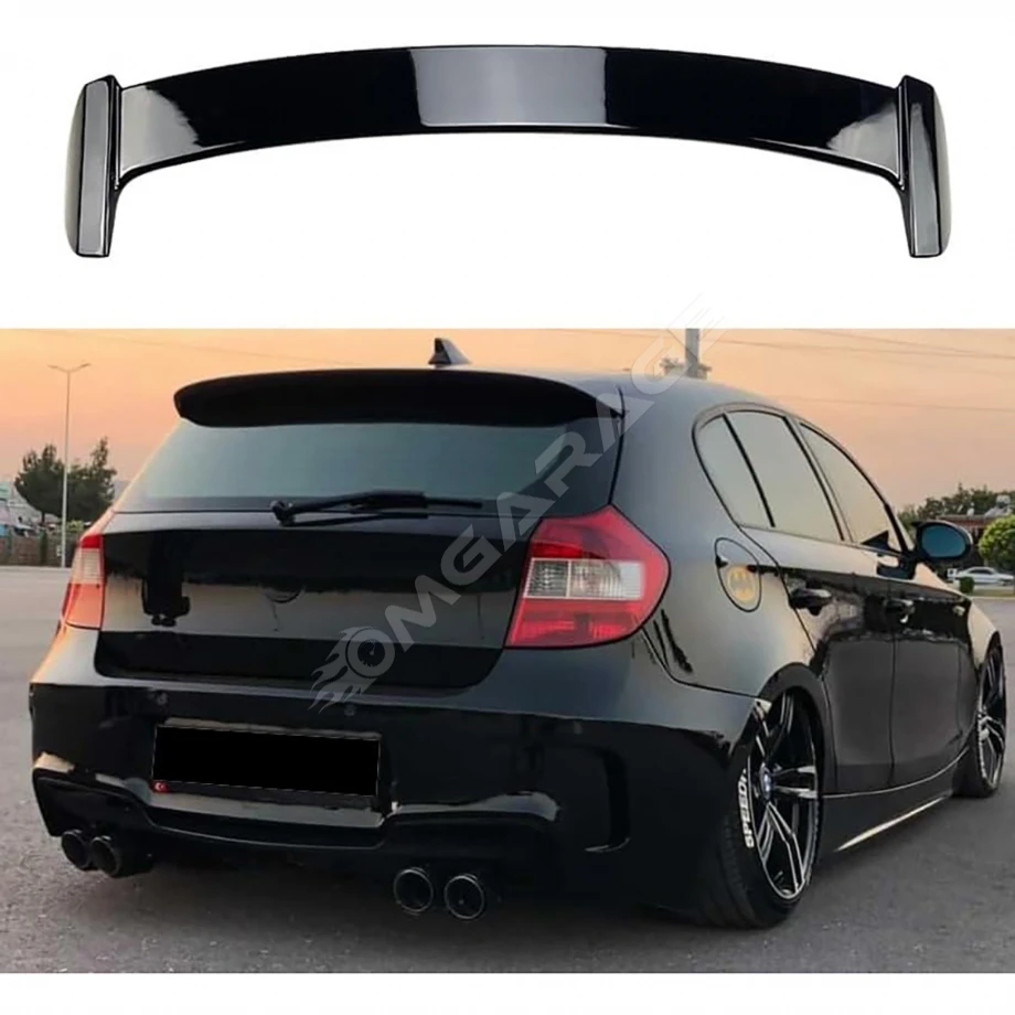 Bmw E87 İthal Spoiler Parlak Siyah Plastik Spoyler