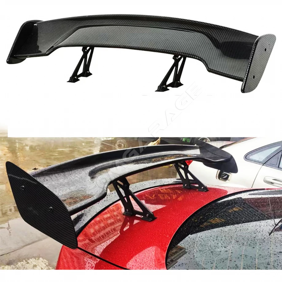 DTM ABS Tüm Araçlara Uyumlu Bagaj Üstü İthal Spoiler Parlak Siyah Plastik Spoyler