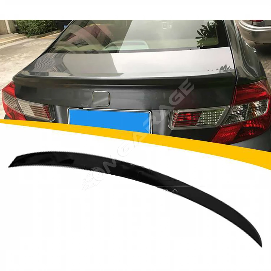 Honda Civic Fb7 Anatomik Bagaj Üstü İthal Spoiler Parlak Siyah Plastik Spoyler