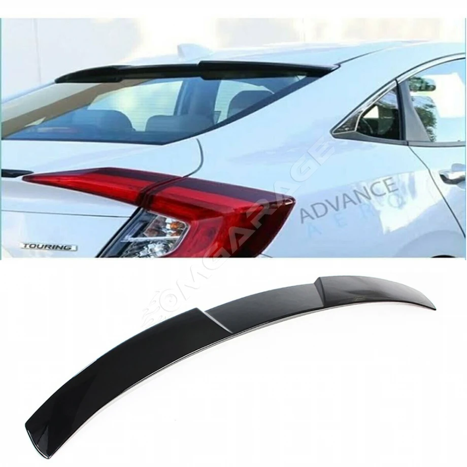 Honda Civic Fc5 RS Cam Üstü İthal Spoiler Parlak Siyah Plastik Spoyler 2016+