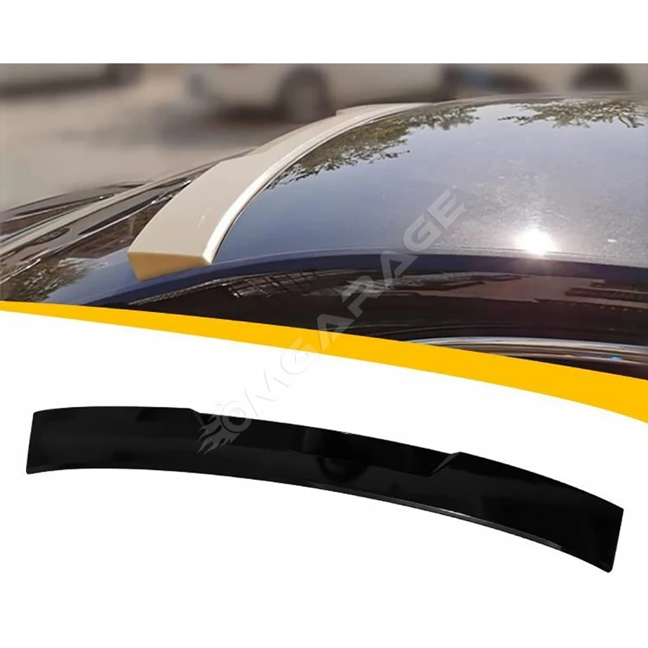 Skoda Octavia M4 Cam Üstü İthal Spoiler Parlak Siyah Plastik Spoyler 2020+