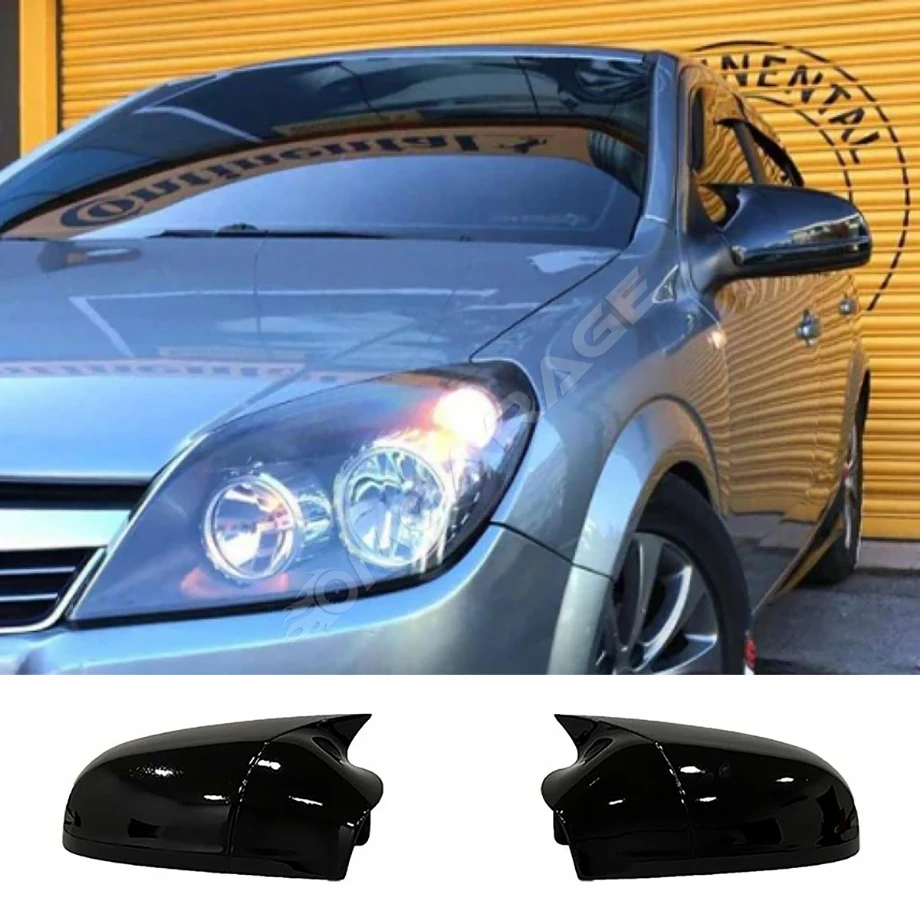 Opel Astra H Batman Yarasa Ayna Kapağı Parlak Siyah ABS 2004 2005 2006 2007 2008 2009