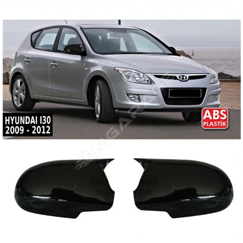 Hyundai i30 Sinyalsiz Batman Yarasa Ayna Kapağı Parlak Siyah ABS 2009 2010 2011 2012